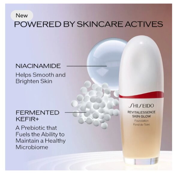 SHISEIDO #410 **NEW Revitalessence Skin Glow Foundation - Picture 1 of 5
